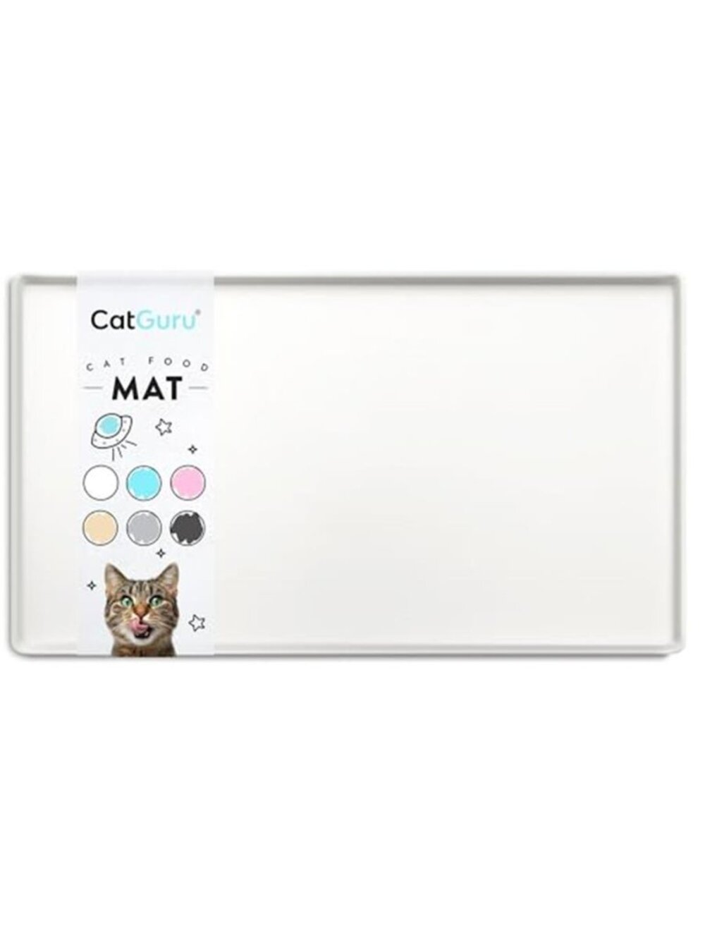 Premium Cat Food Mat Silicone Feeding Mat for Food and Water Bowls 19*11